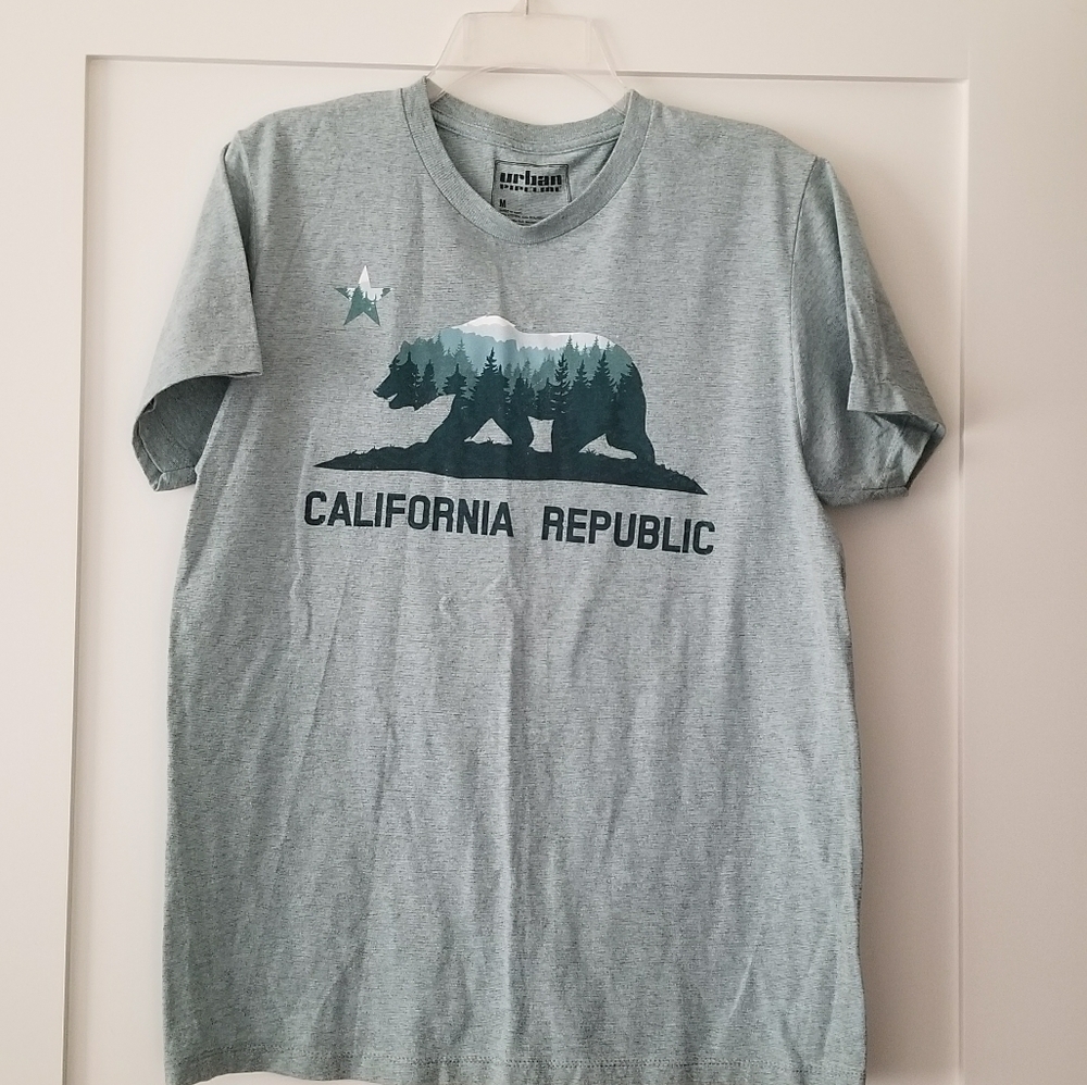 Mens California Republic Short Sleeve